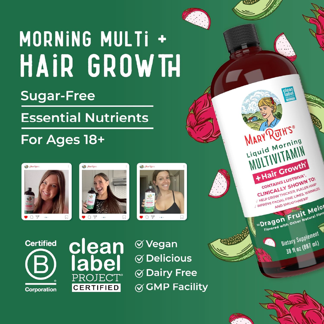 Multivitamínico| crecimiento capilar desde adentro.