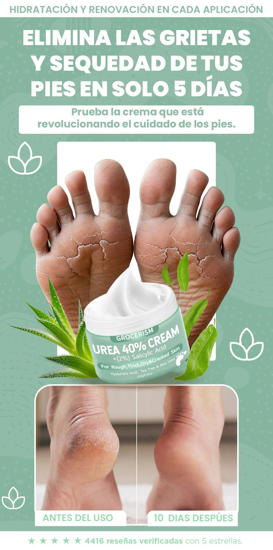 Crema Urea| Dile adiós a los pies secos y agrietados en días