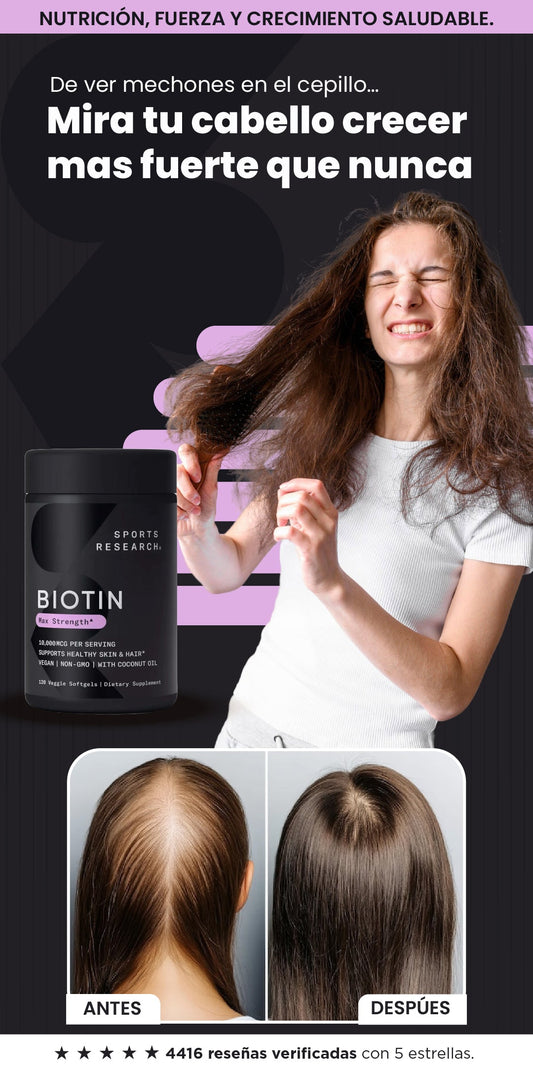 Biotin| Tu cabello merece este cuidado.