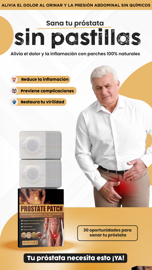 Prostate patch| Dile adiós al dolor al orinar