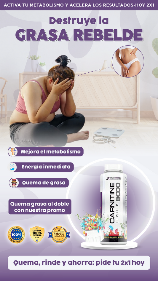 L-carnitina| Convierte la grasa en pura energía